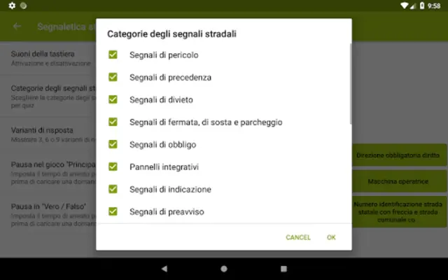 Segnaletica stradale android App screenshot 8